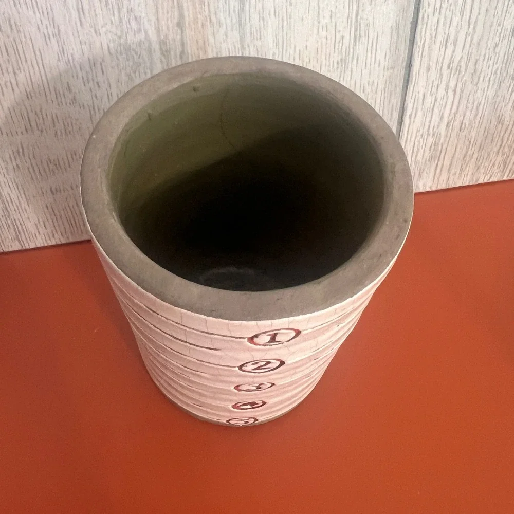 Vtg Studio Pottery‎ Measuring Cup style Vase Utensil cup from Martha Stewart